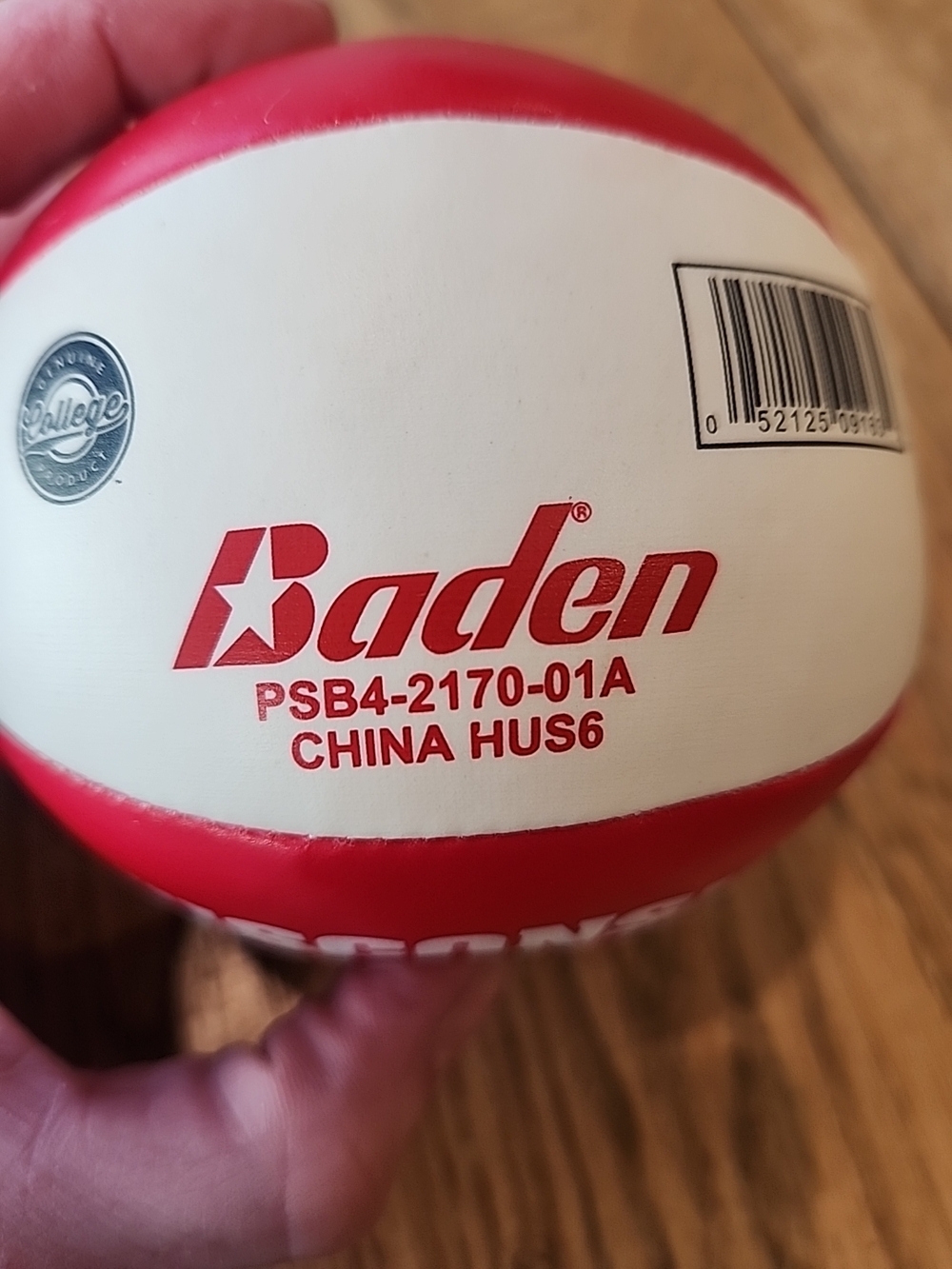 Wisconsin Red White Mini Ball - Wisconsin W Logo - Picture 3 of 4